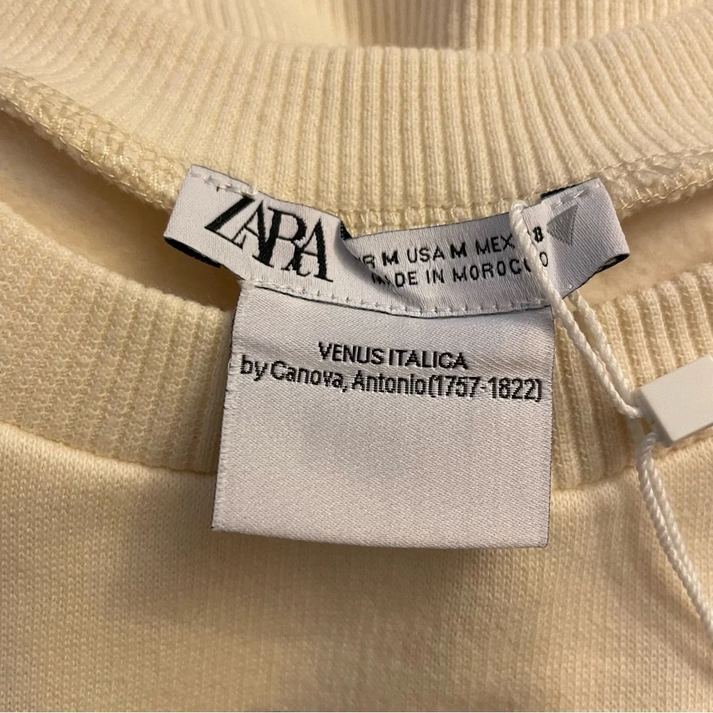 NWT Zara Venus Italica Sweatshirt.  Size M - Picture 5 of 8
